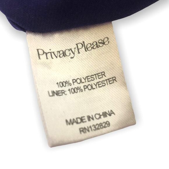 Privacy Please x REVOLVE Norval Dress Button Front Mini Size XS Blue Tropical - Picture 10 of 11